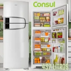 Geladeira Consul Frost Free Duplex 437 litros Branca com Horta em Casa - R$1773