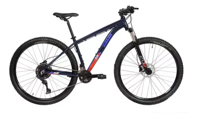 [Cartão MP] Bicicleta Caloi Explorer 20 - Câmbio Microshift 18v, F. Hidráulico, Susp. 100mm c/ Trava