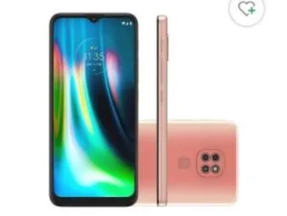 Smartphone Motorola Moto G9 Play 64GB Rosa Quartzo 4G Tela 6.5 Pol. Câmera Tripla 48MP Selfie 8MP Android 10.0 - R$1049