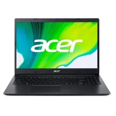 Notebook Acer A315-23-R6DJ, AMD-R3 3250UDual Core, 8GB 1TB HDD, Tela 15.6" , W10, Preto