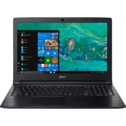 Notebook Acer A315-53-55DD Intel Core I5 4GB 1TB LED 15,6" W10 Preto - R$1825