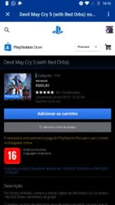 [PSN] Devil May Cry 5 (with Red Orbs) | R$81