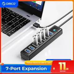 HUB USB 3.0 tipo C de 7 portas ORICO