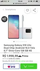 Smartphone Samsung Galaxy S10 Lite 128 GB | R$1998