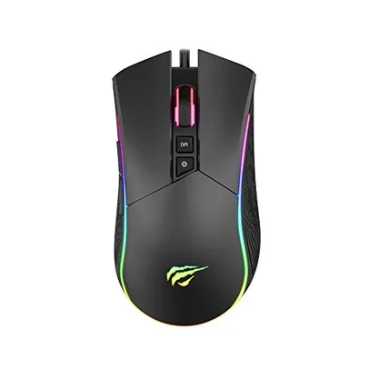 Mouse HAVIT HV-MS1001 Gamer RGB 4800 DPI 7 Botões - Software RGB, Macro e DPI