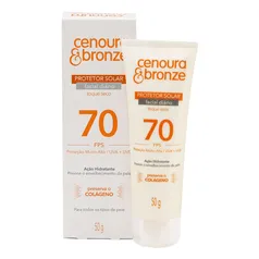 Proteção Solar Facial Cenoura E Bronze Fps70 Com 50g