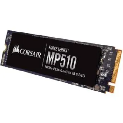 SSD Corsair MP510 480GB M.2 NVMe Leitura 3480MB/s Gravação 2000MB/s Force Series  - CSSD-F480GBMP510