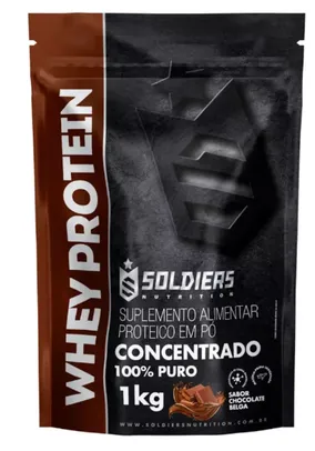 Whey Protein Concentrado 1kg - 100% Importado - Soldiers Nutrition