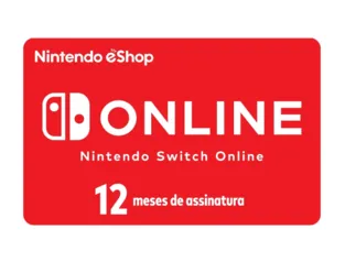 Giftcard Nintendo Sw Online 12M R$ 100