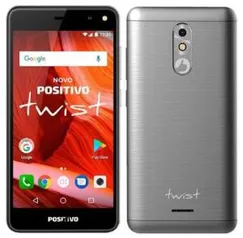 Smartphone Positivo Twist S511 Dual Chip Android 7.0 Tela 5.0 16BG Câmera 8MP Cinza - R$199