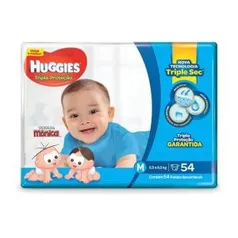 Fralda Huggies Turma da Mônica Mega M com 54 Unidades - R$29,90