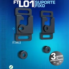 Cirilo Cabos - Suporte fixo de parede ultra fino para TV, FT-L01 - Fixatek - R$ 25,90