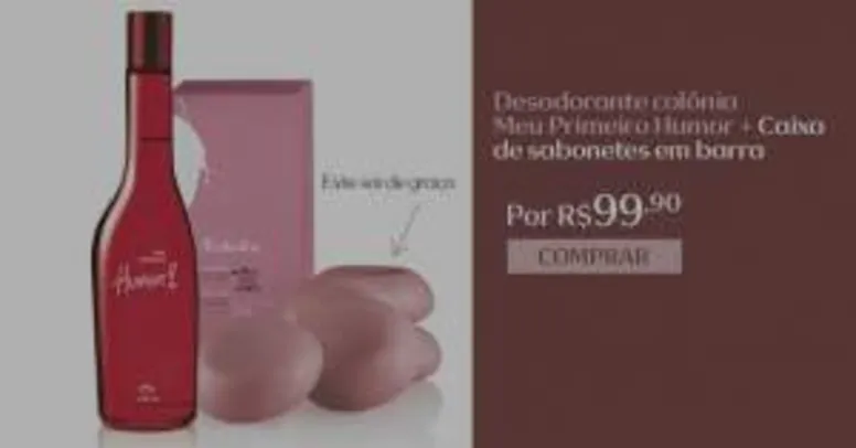 [Natura] Kit Natura - Desodorante Colônia Meu Primeiro Humor + Sabonete Tododia Frutas Vermelhas R$ 99,90