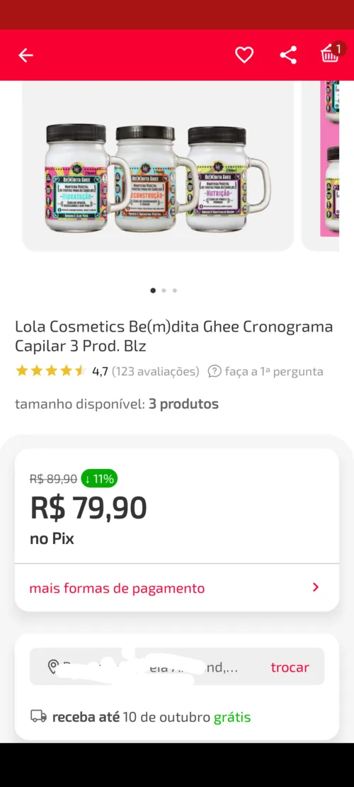 Imagem na descrição da promoção