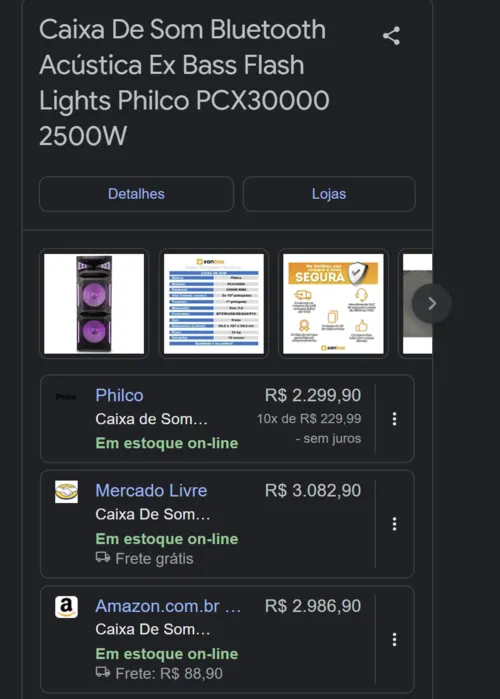 Imagem na descrição da promoção