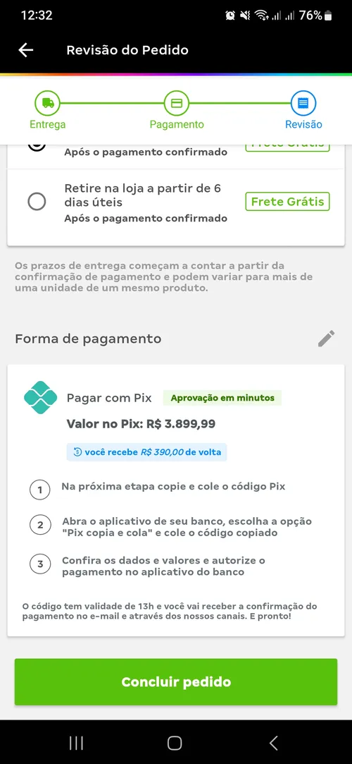 Imagem na descrição da promoção