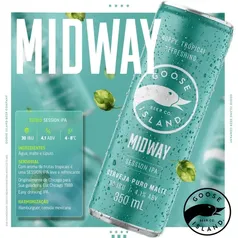 Cerveja Session IPA Puro Malte Midway Goose Island Lata 350ml