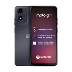 [PRIME] Smartphone Motorola Moto G04s - 128GB 4GB Ram (8GB com Ram Boost) Camera 16MP com sensor Moto AI FPS lateral Grafite