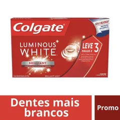 (5 Kits) Kit Colgate Luminous White Creme Dental 70g 3 Unidades + Enxaguante Bucal 250ml | R$ 49