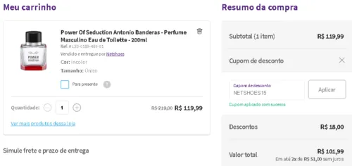 Imagem na descrição da promoção