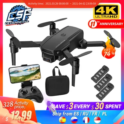 Saindo por R$ 179: Drone Cevennesfe Mini kf611 | R$179 | Pelando