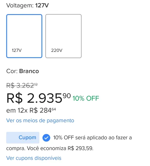 Imagem na descrição da promoção