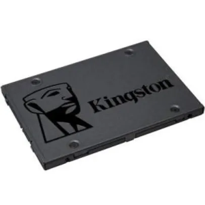 SSD Kingston 2.5´ 960GB A400 SATA III Leituras: 500MBs / Gravações: 450MBs - SA400S37/960G - R$ 700