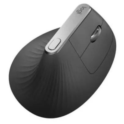 Mouse Logitech MX Vertical Sem Fio Recarregável Tecnologia Flow Unifying Cinza 4000DPI - 910-005447