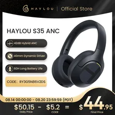 HAYLOU S35 ANC Headphone Bluetooth 5.2