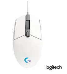 Mouse gamer Logitech G203 LIGHTSYNC branco