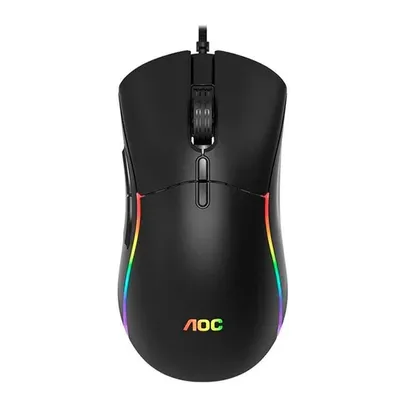 MOUSE GAMER AOC GM310, RGB, 12400 DPI, 7 BOTOES, PRETO, GM310B/FG