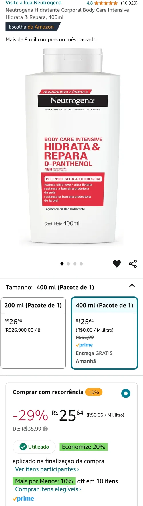 Imagem na descrição da promoção