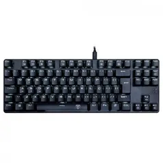 Teclado Mecânico Gamer T-Dagger Bora Single, LED White, Switch Blue, ABNT2 -| R$172