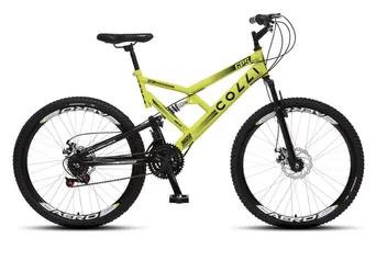 Bicicleta Colli Bike GPS 21 Marchas Aro 26 - Amarela