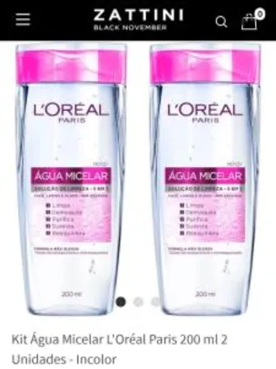 Kit 2 Água Micelar Loreal 200ml - R$30