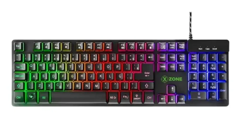 Teclado Gamer Semi Mecânico Xzone Gts-01 Iluminação Led