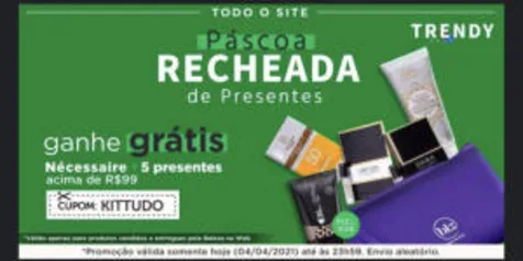 Ganhe nécessaire + 5 brindes nas compras acima de R$99