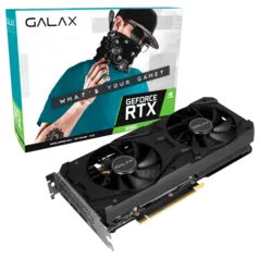 Placa de Video GALAX, GeForce RTX 3060, (1-Click OC), LHR, 12GB, GDDR6, DLSS, Ray Tracing, 36NOL7MD1VOC