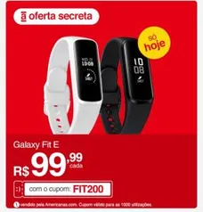 [App Americanas / R$ 97,99 = Cupom+Ame] Galaxy Fit E