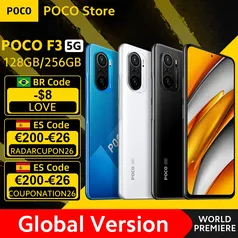 [R$ 1625 EBANX GO] Smartphone POCO F3 5G 128 GB | R$1.805