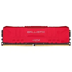 [APP] Memória Crucial Ballistix, 8GB, 3200MHz, DDR4, CL16, Vermelho, 10 anos de garantia - BL8G32C16