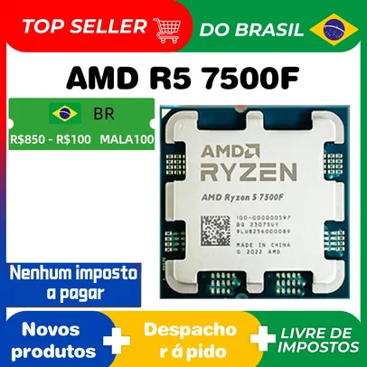 [BRASIL] Processador Ryzen 5 7500F CPU para Jogos Soquete AM5