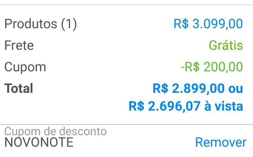 Imagem na descrição da promoção