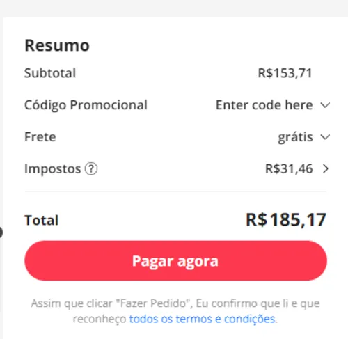 Imagem na descrição da promoção