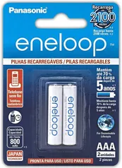 [PRIME] Pilha Recarregável Eneloop AAA (Palito) BK-4MCCE/2BB, Panasonic | R$31