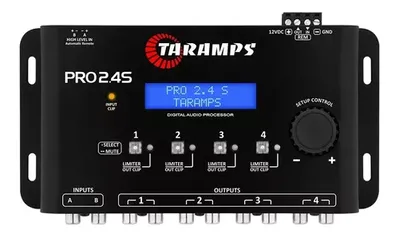 Processador Automotivo Taramps Pro-2.4s 4 Canais Som Limiter