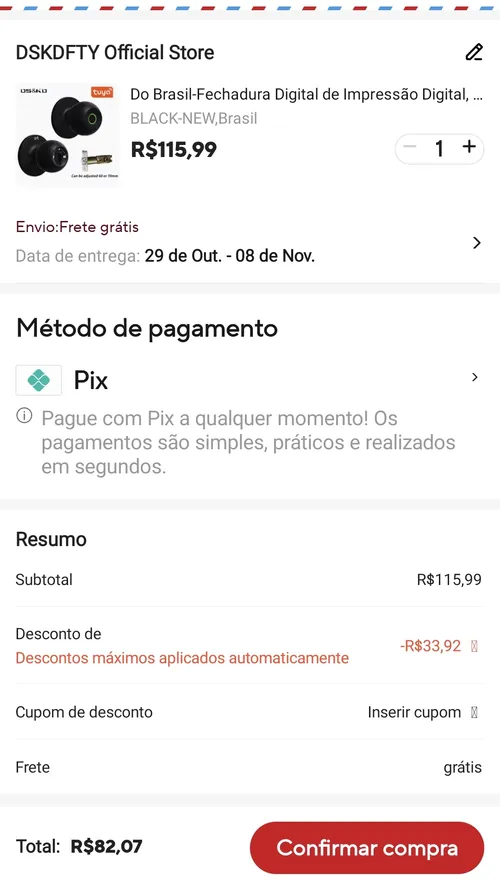 Imagem na descrição da promoção