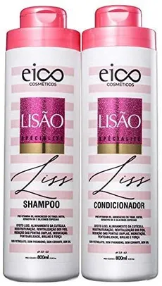 Kit Eico Lisão ( 1 Shampoo 800Ml + 1 Condicionador 800Ml) | R$40