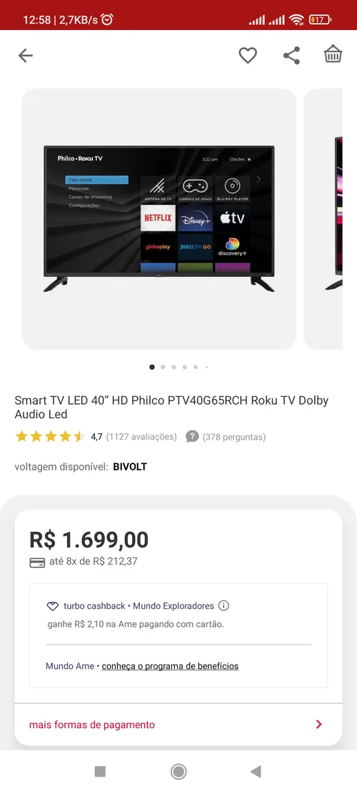 Imagen na descrição da promoção