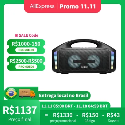 [ DO BRASIL ] Caixa de Som Tribit StormBox Blast 90W, concorrente da jbl boombox 3